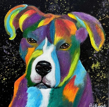 “Sable” a dog painting 
