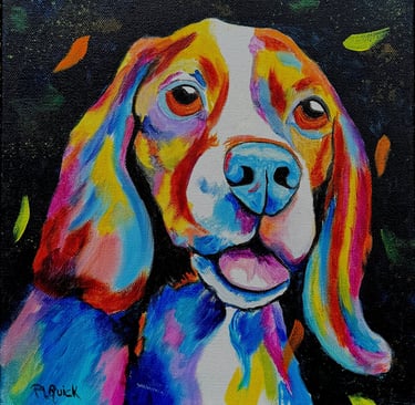 “Shadow” dog painting 