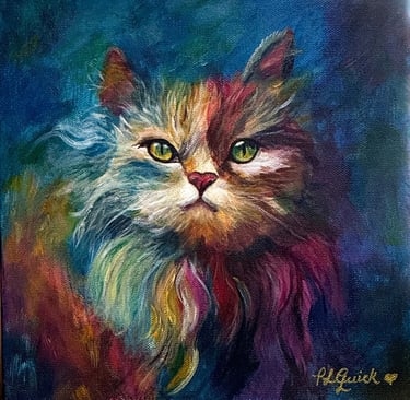 “Sheba” cat painting 