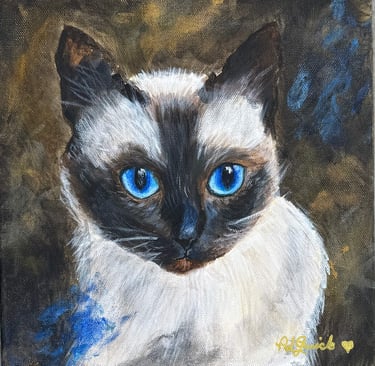 “Simóne” cat painting