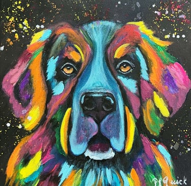 “Simon” a dog painting 