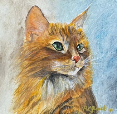 “Sweetie Pie” cat painting 