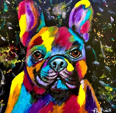 “Wallace” a dog painting 