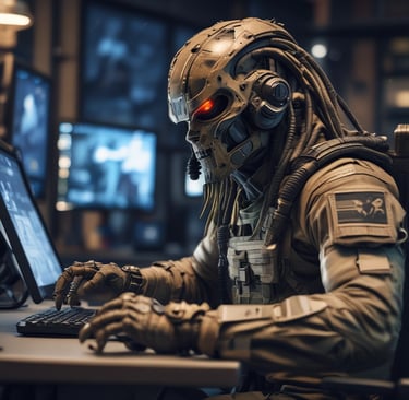 A digital illustration showcasing advanced gaming tools and software.