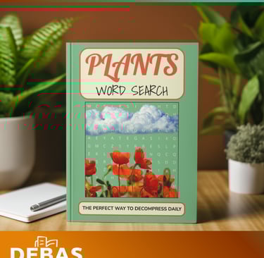 Plants Word Search puzzle book by Debas Direct.