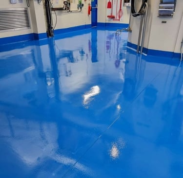 epoxy lantai dapur MBG Sumedang