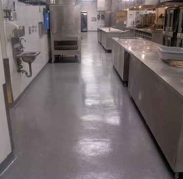 Epoxy lantai dapur MBG Blora