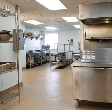 Epoxy lantai dapur MBG Depok