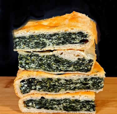 Spinach and ricotta pie