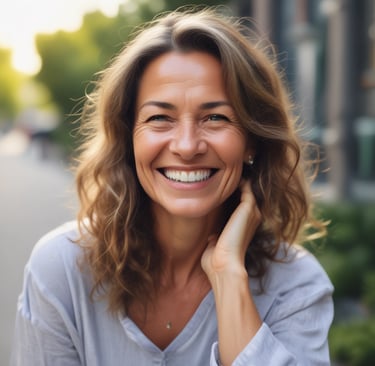 A person is lying down with their eyes closed, seemingly relaxed, while a thick layer of a white facial cream or mask is applied on their face. The head is covered with a protective hairnet, and the person's features indicate they are receiving a beauty treatment.