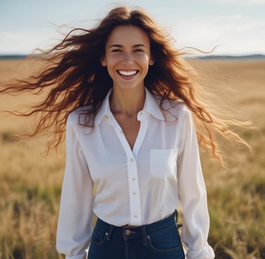 A selection of beauty products is arranged on a marble surface. On the left, two tubes of lotion are displayed, both featuring elegant cursive branding. In the center, an intricately designed perfume bottle with a stylish dress motif is prominently featured. To the right, makeup brushes with shiny metallic handles stand upright in a sleek holder. A black mascara tube lies in the foreground. The composition is accentuated by soft natural light and subtle shadows.