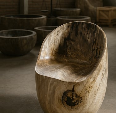 Petrified Wood Chair by Arcanum