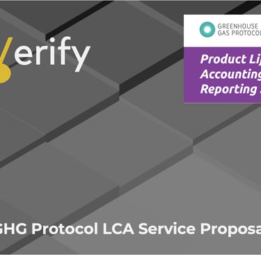 EcoVerify life cycle assessment and Ecovadis ESG reporting — sustainability consulting project by Ja