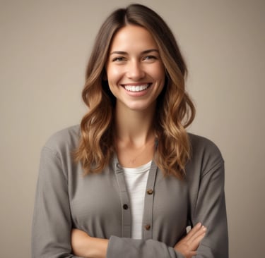 woman wearing black crew-neck shirt