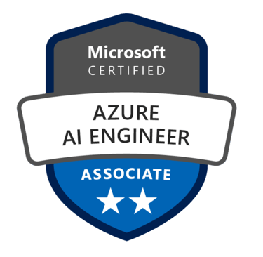 AI-102 Azure AI Engineer certification badge