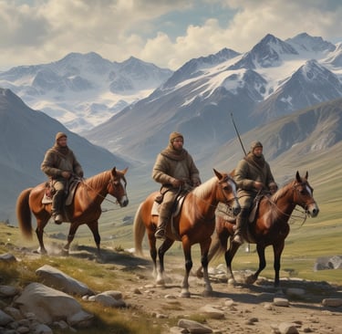 A local guide leading a tour group through a wildlife reserve.