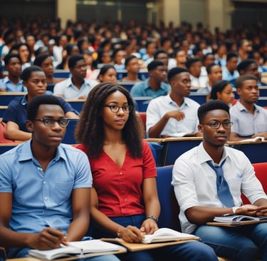 A workshop session is taking place in a conference room. Several people are seated around tables with water bottles in front of them, while a speaker stands near a whiteboard and speaks to the audience. A large screen displays a presentation or document, and another person sits near the screen. The room is well-lit and the atmosphere appears professional.