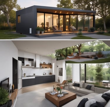 A serene garden space for residents.