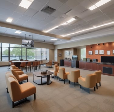 A spacious communal area in the community.