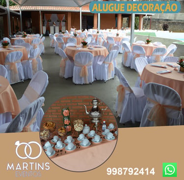 "Decoração de eventos em chácara"