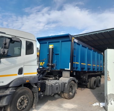 "Tip Trailer transporting balu (sand) in Bihar - MS Engineering Works