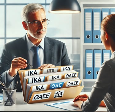 Συζήτηση για διαδοχική ασφάλιση με σύμβουλο σύνταξης στο esintaxi.gr