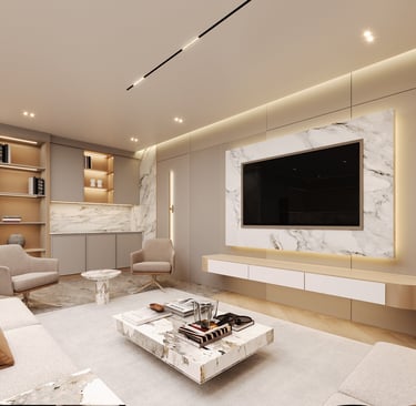 interior design and tv wall customization