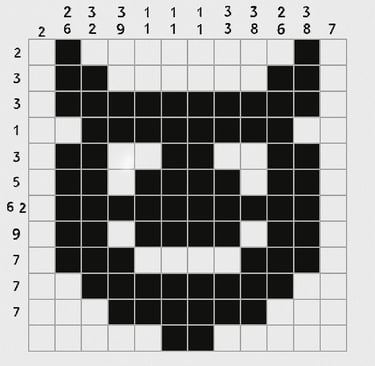 Nanogram Puzzle Happy Devil 