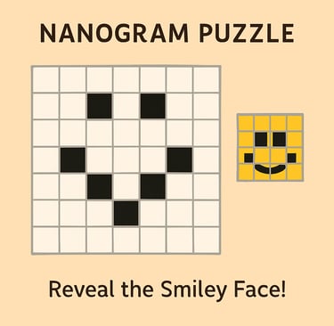 Nanogram puzzle smiley face 