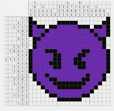 Nanogram Puzzle Devil Emoji 