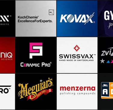 Vonixx Koch Chemie Kovax GYEON Gtechniq Ceramic Pro Swissvax ZviZZer CarPro Meguiar's Menzerna ADBL