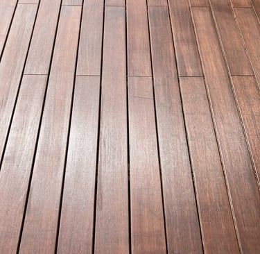 Lames de terrasse MOSO + saturateur teck