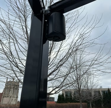 Outdoor speaker installation