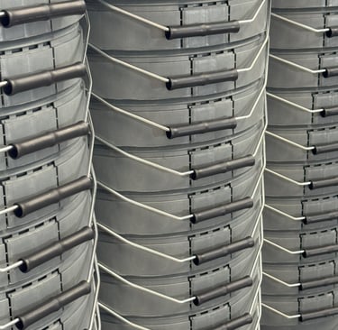 cubos de plastico reciclable