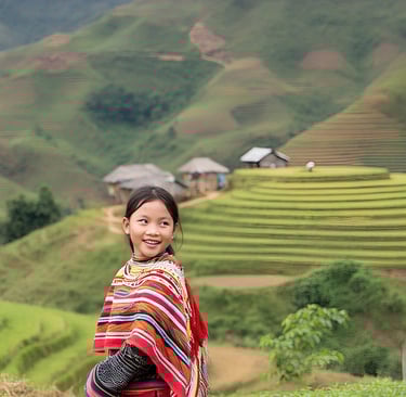 A smile from a tribe girl in northen Vietnam