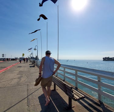 Walking in Santa Barbara California
