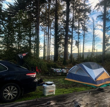 Camping at Big Lagoon State Park 
