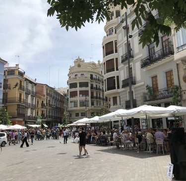 Plaza del Mercado Central en Valencia