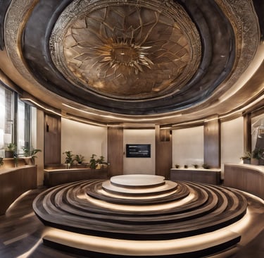 digital marketing artwork on brown wooden surface