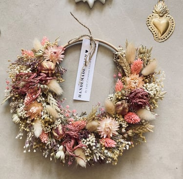 couronne fleurs séchées Lulé Créations Florales