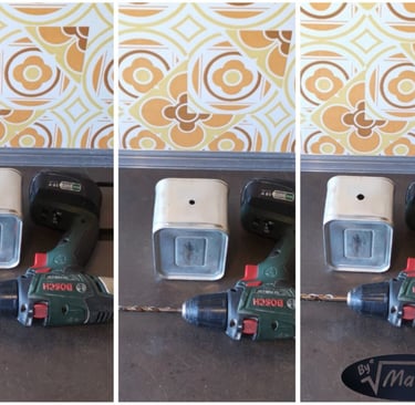 Etape perçage DIY luminaire