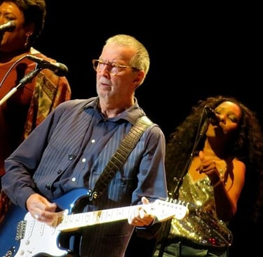 eric clapton e le sue coriste sul palco