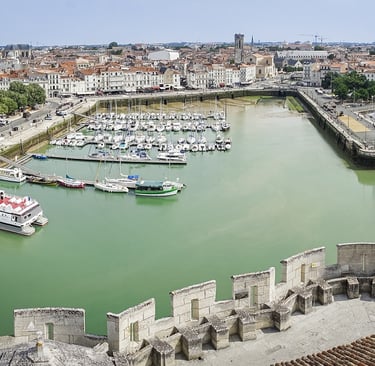 la rochelle vista sul porto