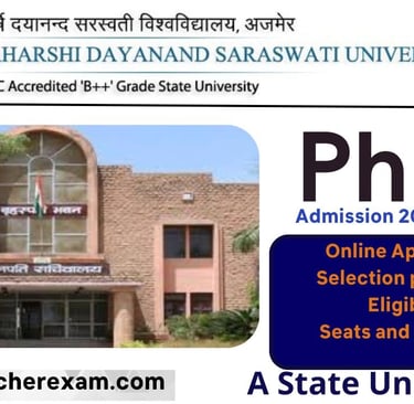 MDSU phd admission 2025 online application form