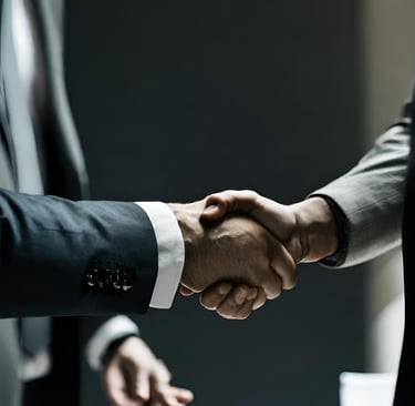 two people shaking hands