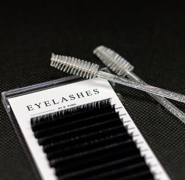 a pair of eyelashes with a pair of eyelashes