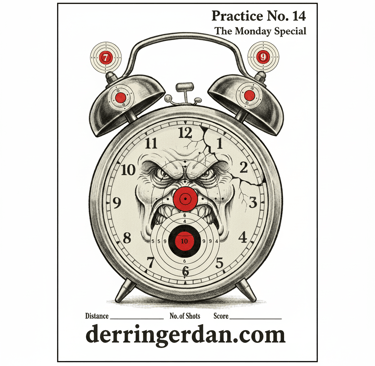 alarm clock shooting target