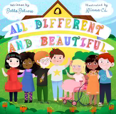 diversity book for kids; all different and beautiful