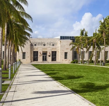 The Bass museum Miami Beach exterior blending original 1930s Art Deco building