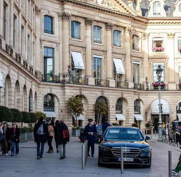 Ritz Paris hotel on Place Vendôme in Paris France